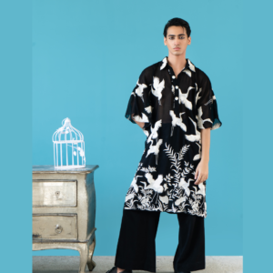 Embroidered Georgette Kaftan