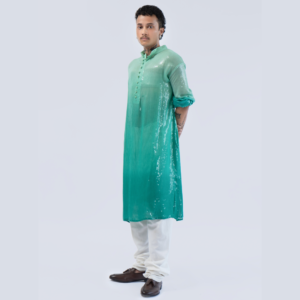 Long Sequin Ombre Kurta